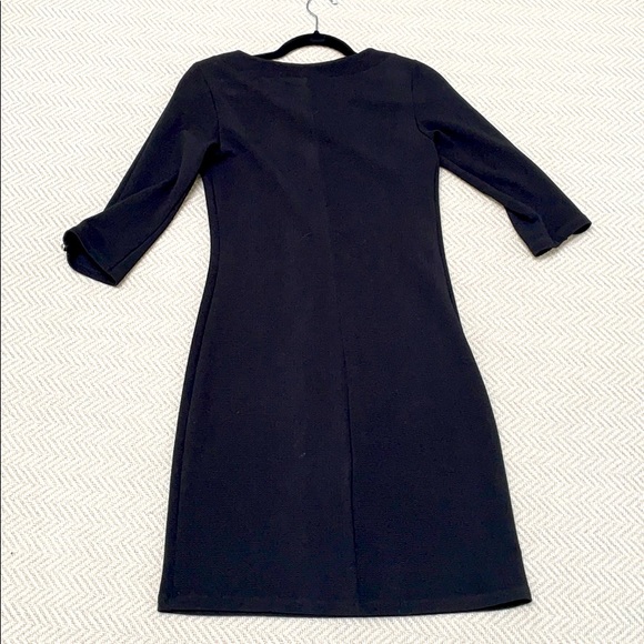 PAPILLON BLANC Little black dress. 3/4 sleeve - Picture 2 of 4